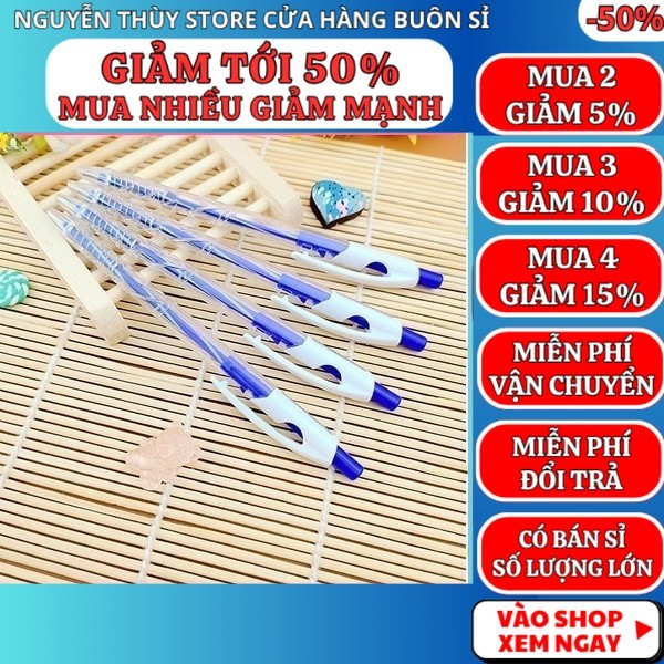 Combo 4 cây bút bi xanh / đỏ ( chọn màu )