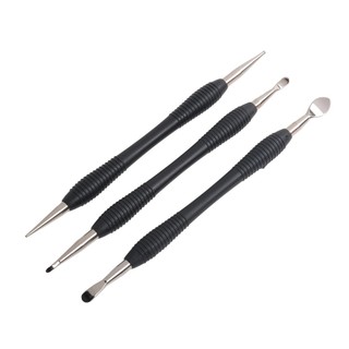 【GRCEKRIN】Modeling Tools Stainless Steel 15.2cm Black Leathercraft Modeling Tool Set