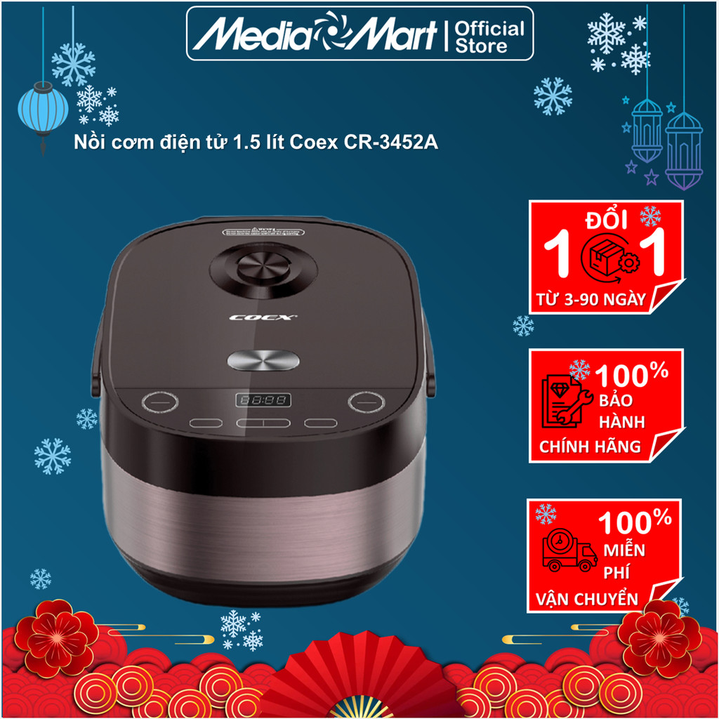 Nồi cơm điện tử 1.5L Coex CR-3452A