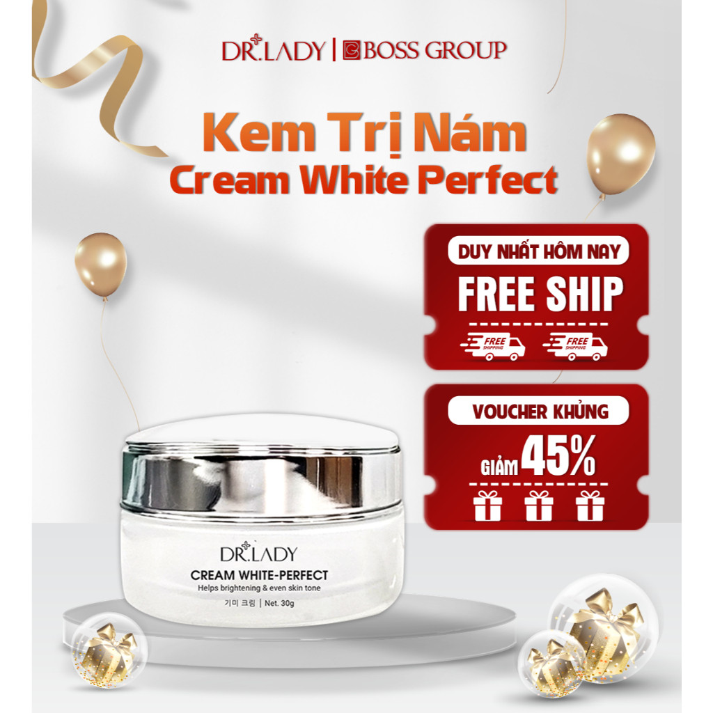 [Dr.Lady Chính Hãng] Kem Dưỡng Da Dr.Lady Cream White Perfect 30g – Hỗ Trợ Làm Sáng Da, Chăm Sóc Da 