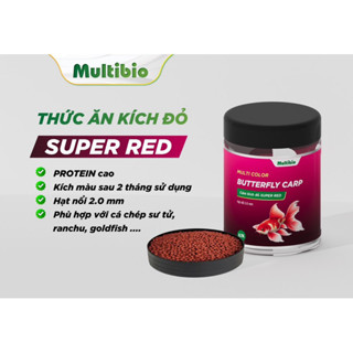  Cám Kích Đỏ Cho Cá Chép Sư Tử Phi Tần Ranchu – Super Red Hạt Nổi  0.75L ~ 300g  
