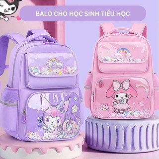  Cặp sách học sinh balo cho bé đi học tiểu học họa tiết Kuromi Cinnamoroll Melody từ lớp 1 đến lớp 6 Xuxukids 