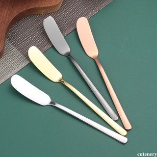  Thìa Bơ Inox - Dụng Cụ phết kem - Dụng Cụ Bộ Đồ Ăn Nhà Bếp - Dành Cho Mứt, Mờ, Phô Mai Tay Cầm Dài cutenery