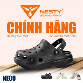 NE09 – (TẶNG 10 CHARM) Dép Sục Nữ Đế Cao EVA 7CM Nesty Chính Hãng