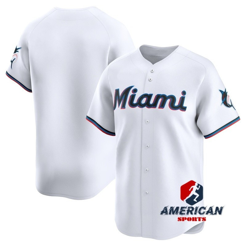 Áo thun nam Miami Marlins Regatta White Home Baseball Jersey