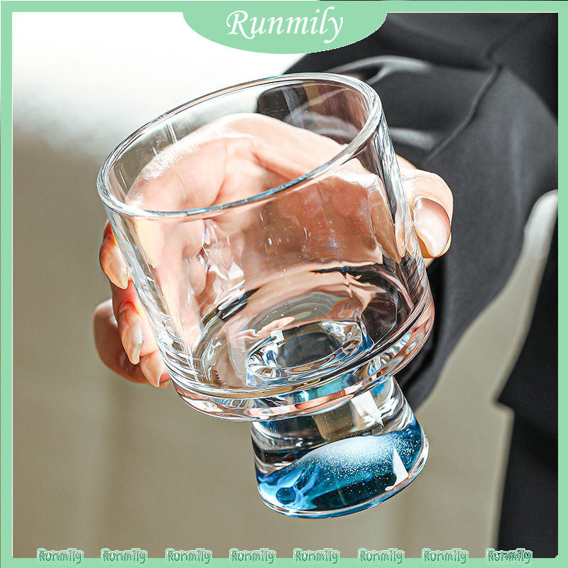 Cốc Thủy Tinh Trong Suốt Thanh Lịch Chân Cao Cocktail Thủy Tinh Giá Trị Cao Cốc Cà Phê Phong Cách Nhật Bản Ly Rượu 240ml