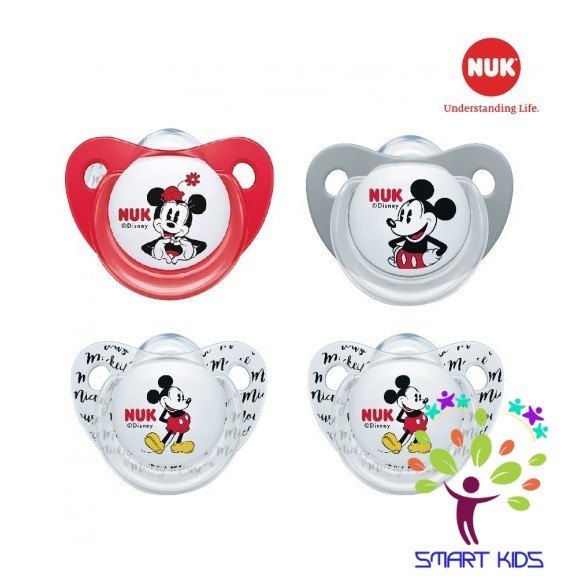 Bộ 2 ti giả NUK sleeptime Disney Mickey silicone plus