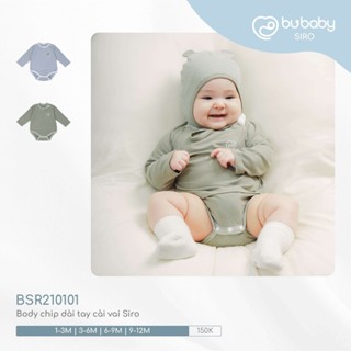  BU Baby  1-12M  Body dài tay BU Baby SIro - BU Baby sơ sinh - BU Baby chính hãng - Bu body - Nhiều mẫu 