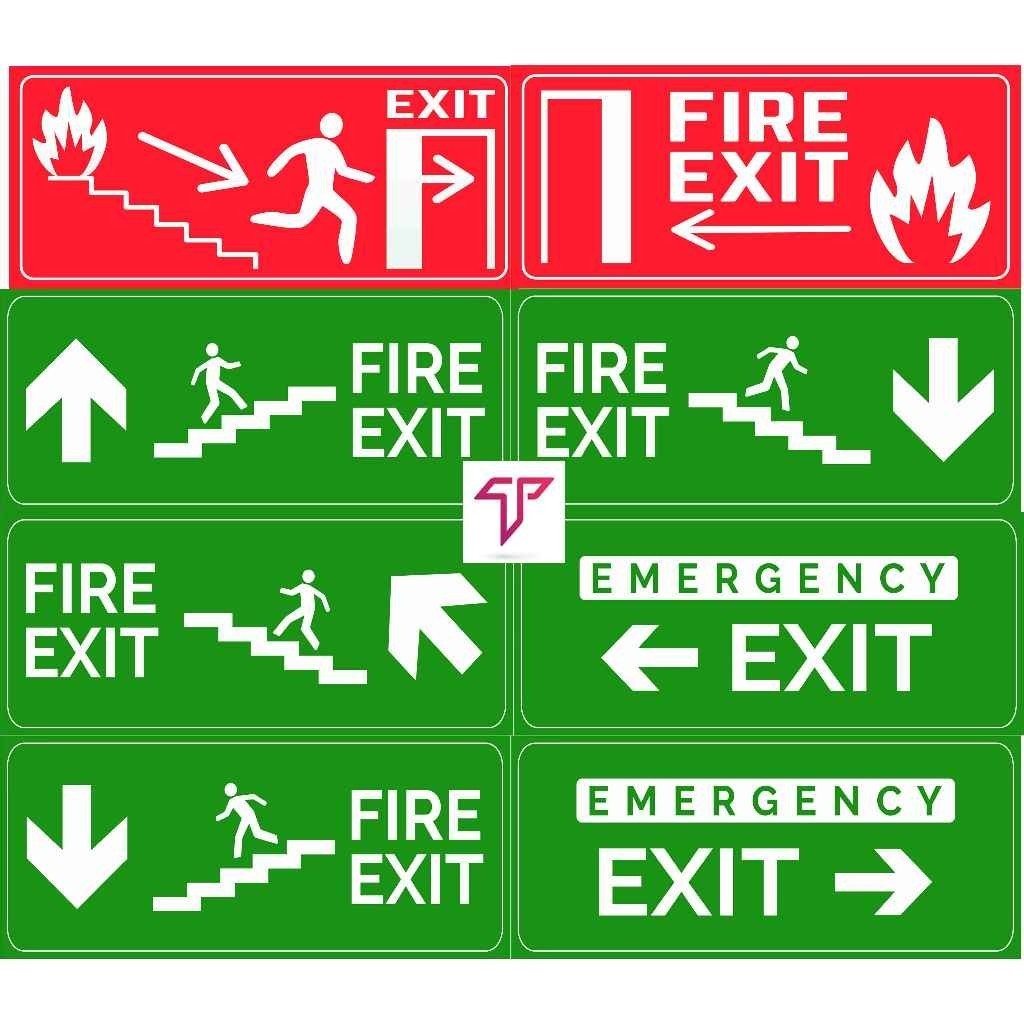 Bảng báo Lối Thoát Exit, biển thoái hiểm, bảng thoát hiểm cầu thang nhiều mẫu giá rẻ nhất, biển Exit