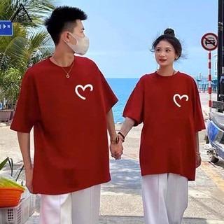 NRVP [Áo thun cặp đôi mới] Áo thun ngắn tay 100% Cotton Unisex hoàn toàn mới in hình nam nữ cổ tròn dáng rộng