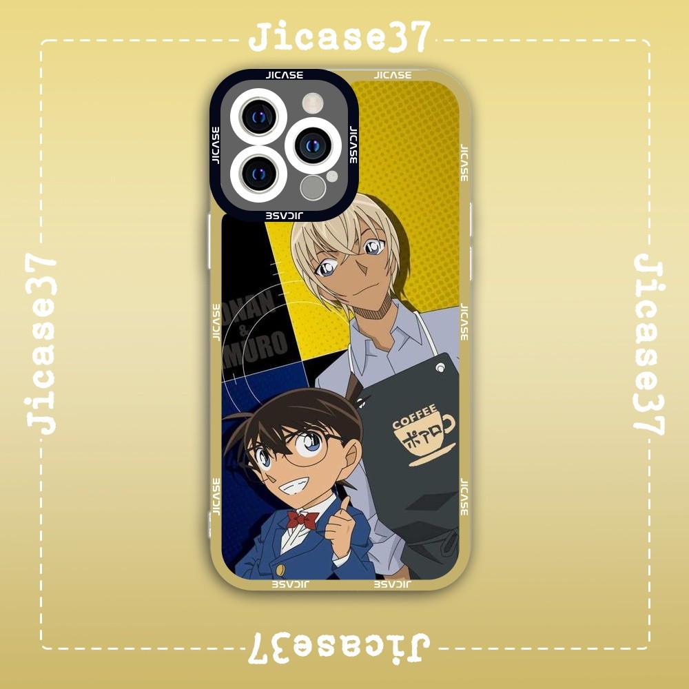 Ốp lưng iPhone Cạnh Vuông Samsung Xiaomi Oppo Anime Họat hình Detective Conan Thám tử lừng danh cona