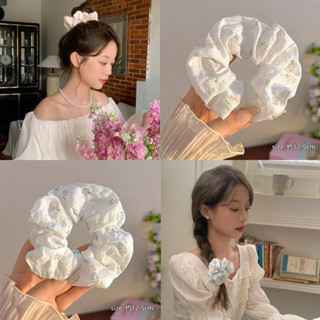 Ahellogirl Phong Cách Hàn Quốc Ngọt Ngào Hoa Tóc Nữ Vải Đuôi Ngựa Scrunchies Dây Tóc Phụ Kiện Tóc
