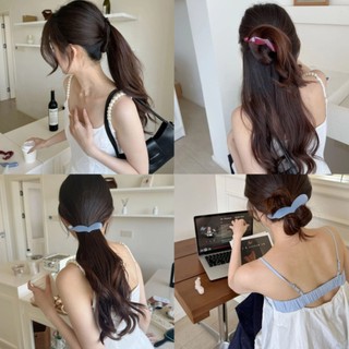 Tình Yêu Đuôi Ngựa Xoắn Tóc Cho Bé Gái Mùa Hè Phong Cách Mới Cho Lưng Đầu Khay Chuối Kẹp Tính Khí Phụ Kiện Tóc Đa Năng Phong Cách Hàn Quốc