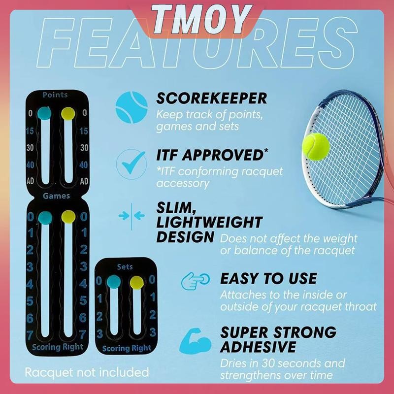 TMOY Tennis Điểm Giữ Cho Vợt Padel Tennis Vợt Pickleball Paddle Scorekeeper Di Động Tennis Vợt Và Pa
