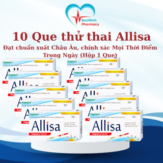 Que thử thai Allisa Traphaco, đạt chuẩn xuất Châu Âu, chính xác Mọi Thời Điểm Trong Ngày (Hộp 1 Que)