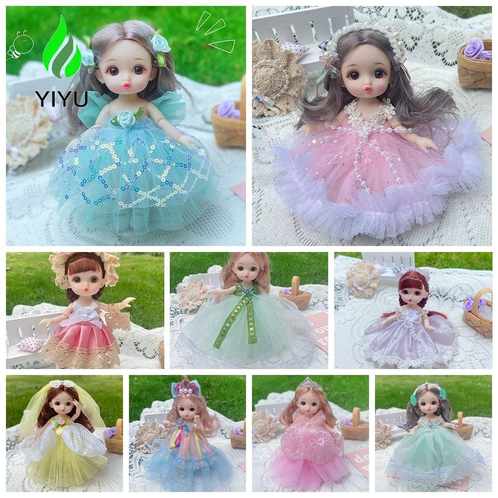 Yiyu Big Eyes Princess BJD Doll 16 Cm Trang trí nội thất Đồ chơi trẻ em