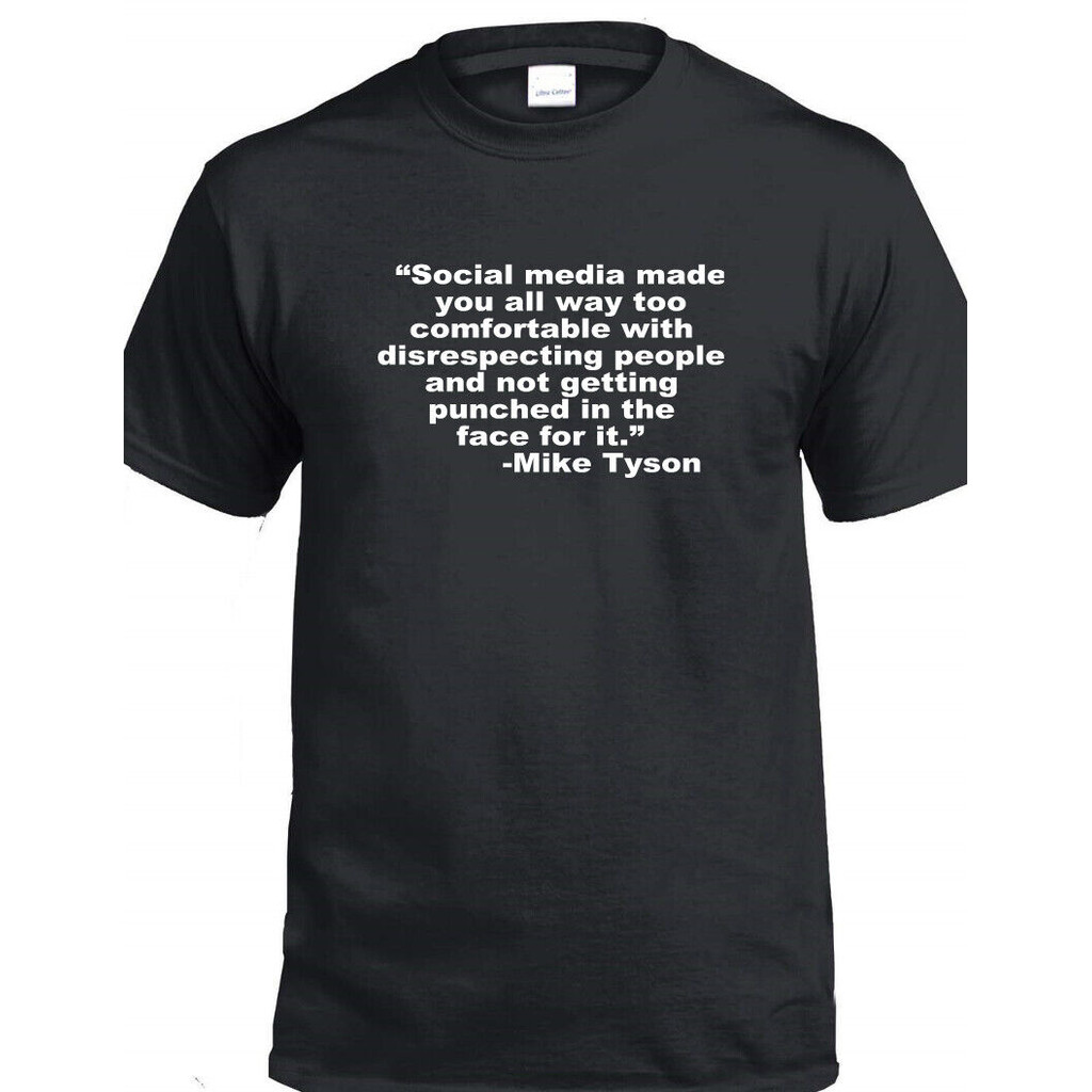Mike Tyson Quote Áo Thun Thiết Kế Thoải Mái