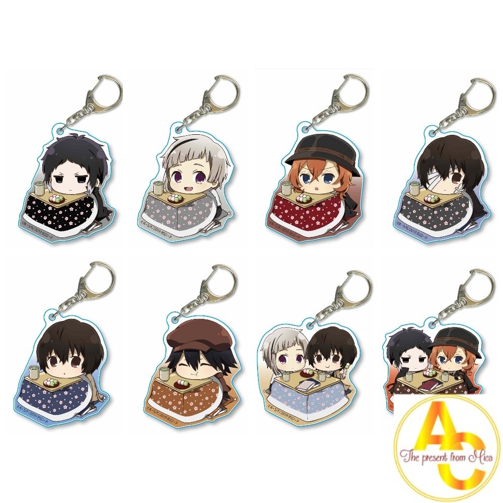 ( Mica trong acrylic) Móc khóa Bungou Strays Dog Văn hào lưu lạc ver Kotatsu