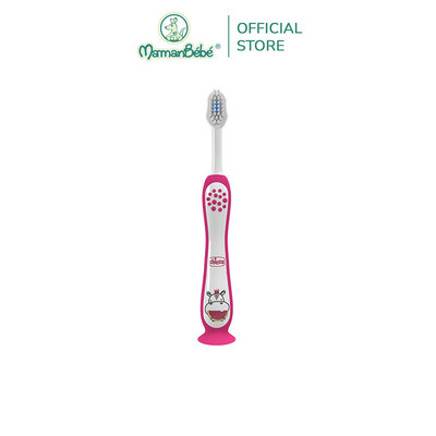 (MamanBébé chính hãng) Bàn chải đánh răng Hổ xanh/Hà mã hồng Chicco 3-6Y