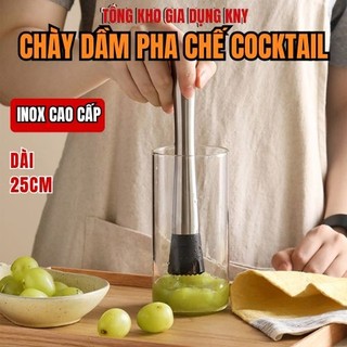 Chày Bar Dầm Pha Chế Cocktail Inox Cao Cấp Tiện Lợi 25cm, Chất Lượng Bền Bỉ Dùng Pha Chế Cocktail, Bar - KNY SHOP