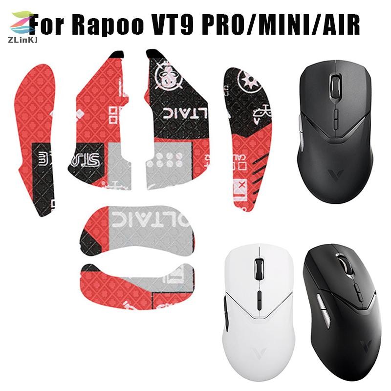 Zlinkj Chuột Cầm Băng Miếng Dán Cho Rapoo VT9 PRO MINI AIR Không Trơn Trượt Hút Mồ Hôi Đen Chơi Game