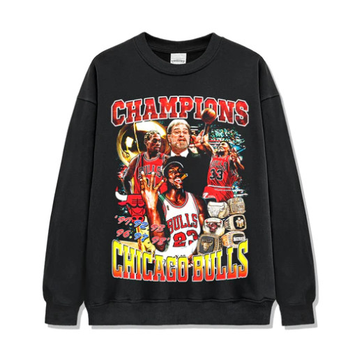 Áo Hoodie in hình Bulls MỚI / Áo Hoodie in hình mô hình NBA được làm bằng Cotton co giãn thoáng khí.