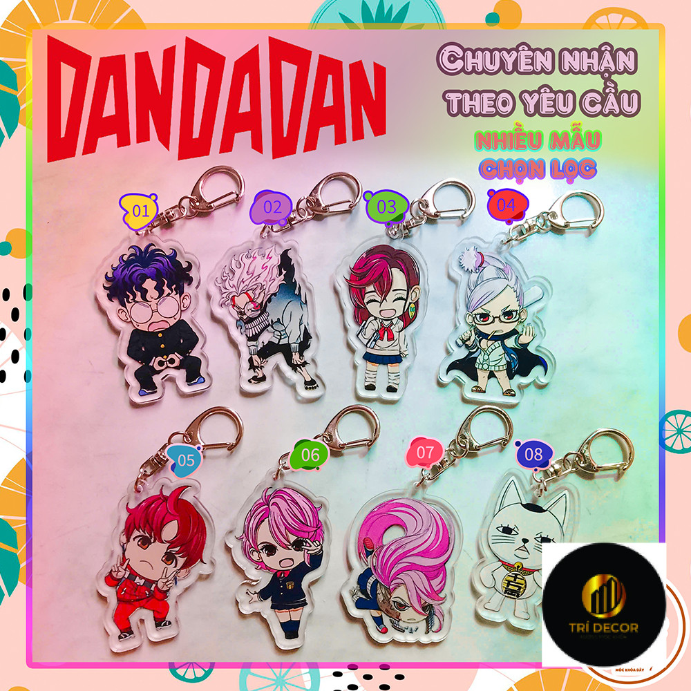 Móc khóa Mica Acrylic Dandadan Anime Keychain