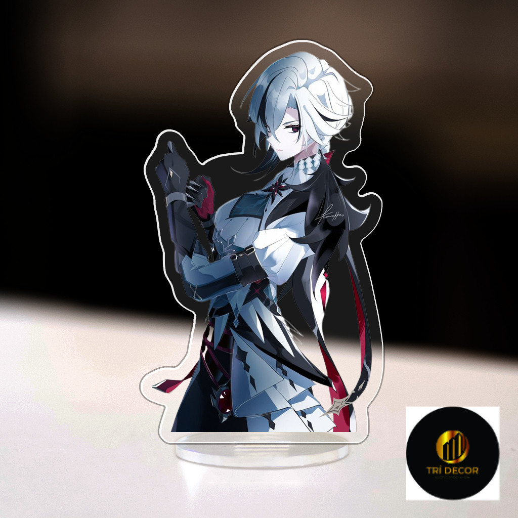 Mô Hình Standee Arlecchino - Genshin Impact Tranh Trí Bàn Học Qùa tặng Bạn Bè