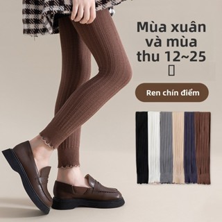Quần dài đến mắt cá chân cho bé gái Xuân thu Áo khoác ngoài Đế mỏng Phong cách thoáng khí Cotton Skinny