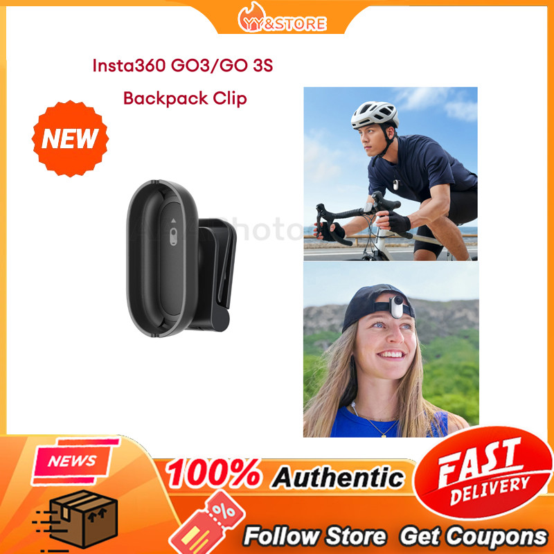 [Bản gốc mới] Kẹp ba lô Insta360 GO 3S GO 3 gắn Camera thể thao Kẹp Camera xoay 360 độ