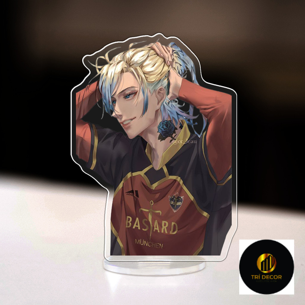 Mô Hình Standee, Tranh Kính KAISER BLUE LOCK Anime Qùa Tặng, Đồ Để Bàn