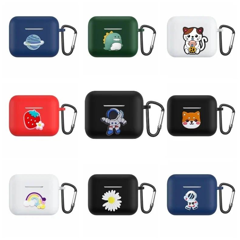 Dành Cho Technics EAH-AZ100 Ốp Lưng Hoạt Hình Thú Vui Nhộn Silicon Không Dây Tai Nghe Bluetooth Dành