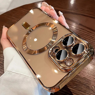 ốp lưng iphone 11 Chất Lượng Cao Mạ Không Dây Sạc Trong Suốt Từ Tính Ốp lưng Tương Thích ốp cho iPhone 16 15 14 13 12 11 Pro Max Plus Mềm Trong Suốt Chống Sốc Ốp Lưng Thẩm Mỹ