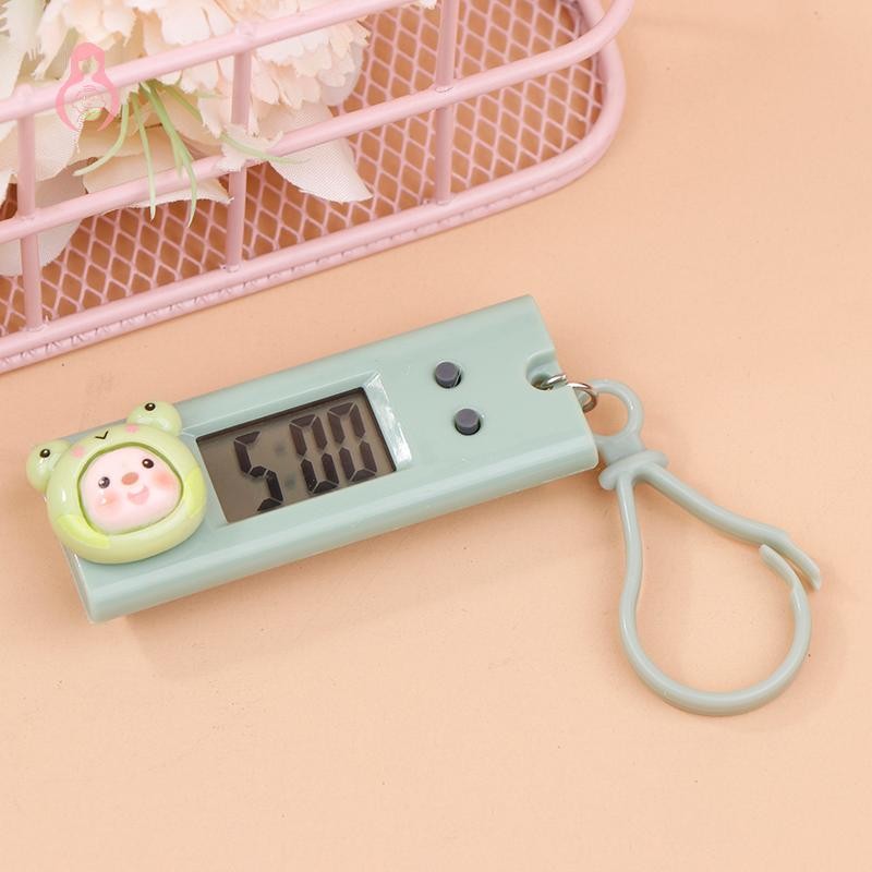 [Mmbb] Đồng hồ điện tử kỹ thuật số im lặng di động cho thư viện học kỳ thi học sinh Đồng hồ bỏ túi Mini Đèn nền xanh Màn hình LCD OHG