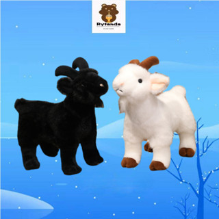 Kawaii Dê Sang Trọng Đồ Chơi Dễ Thương Đen Trắng Cừu Sang Trọng Búp Bê Vui Nhộn Mô Phỏng Cừu Đồ Chơi Nhồi Bông Móc Khóa Mặt Dây Chuyền Mềm Mại Cho Bé Làm Dịu Búp Bê Trang Trí Nhà Trẻ Em Quà Tặng Năm Mới Quà Tặng Sinh Nhật