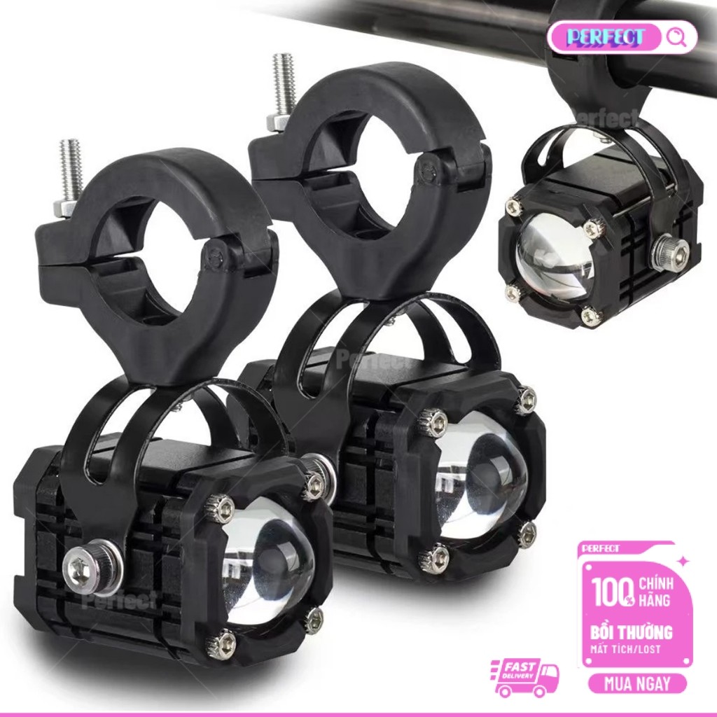 【Hot Sale】Đèn Trợ Sáng Bi Cầu W2 Kiểu Mắt Quỷ 4 Chế Độ | Cực Đẹp  | Chính Hãng