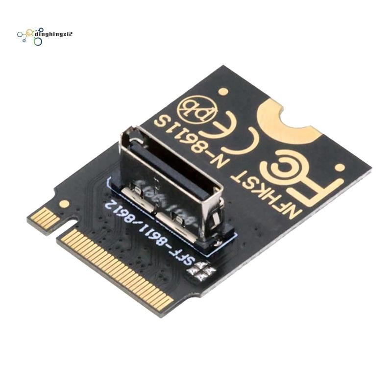 2230 NVMe M.2 Nam Sang Oculink SFF-8612 SFF-8611 PCI-E4.0 67 Pin Nữ Dọc Host Adapter Cho NVME U.2 SS