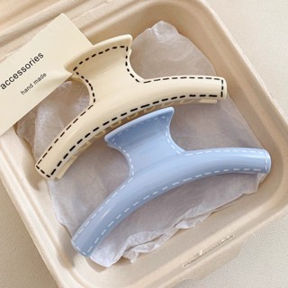 Phụ Nữ Xanh Trắng Thời Trang Big Grips Kẹp Tóc Mũ Phụ Kiện