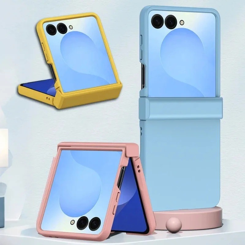 Skin Feel Hard PC Matte Phone Case cho Samsung Galaxy Z Flip 7 Z Flip 6 Z Flip 5 Z Flip 4 Z Flip 3 5