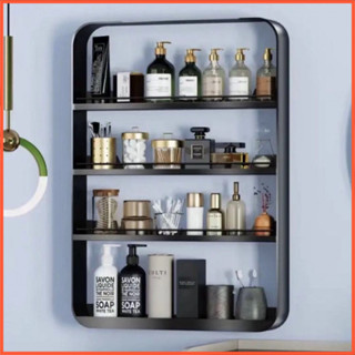 Giá Đựng Mỹ Phẩm Nhiều Tầng Không Đục Lỗ Gắn Tường Nhà Tắm / Nhà Vệ Sinh kệ nhà tắm kệ đựng đồ nhà tắm