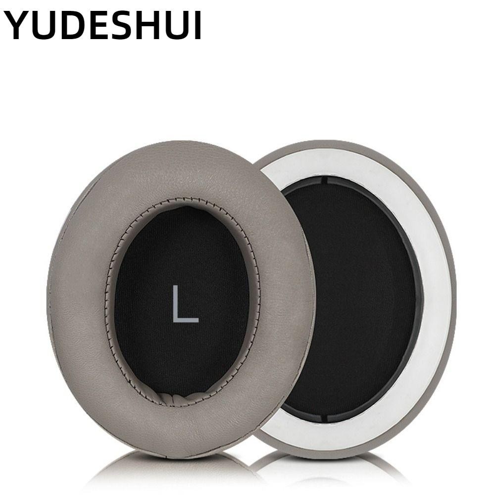 Miếng đệm tai YudhUI 1 cặp, Đệm tai thay thế bằng da Protein, đi kèm với khóa vải lưới Đầu tai mềm c