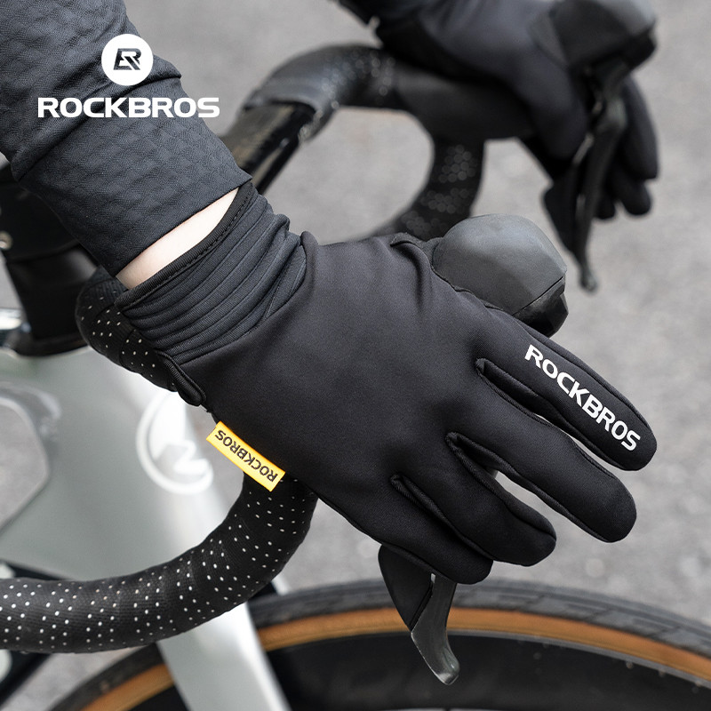 Rockbros Găng Tay Đi Xe Đạp Chống Mài Mòn Chống Gió Xe Máy Xe Đạp Găng Tay Ấm Chống Trơn Trượt Ngón Tay Màn Hình Cảm Ứng Phụ Kiện Đi Xe Đạp | BigBuy360 - bigbuy360.vn