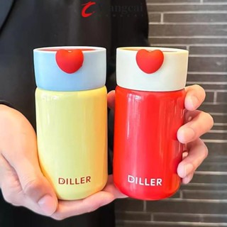  Cốc giữ nhiệt Mini WANCGAI có tay cầm Bình chân không cầm tay bằng thép không gỉ Bình nước giữ nhiệt cầm tay chống rò rỉ dễ thương Súp 