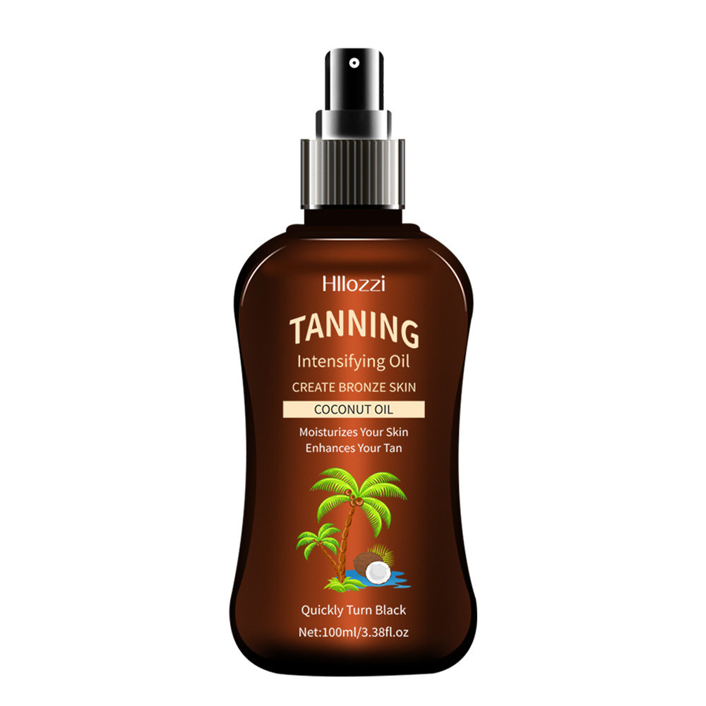 100M Black  Coconut Tanning Oil Sunless Tannersintensifying Oil Sunless Tann