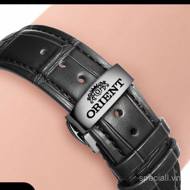 Orient orient Double Lion Da Thật Chính Hãng Dây Đeo Đồng Hồ Nam Đôi Sư Tử Nữ Bướm Khóa Cơ Vòng Tay 