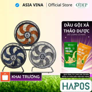  Quạt sàn ASIA VINA 4 tốc độ gió siêu mạnh 90W 6 cánh quạt mát TURBO PLUS VY636792   VY636892   VY636092 - HAPOS HSA 