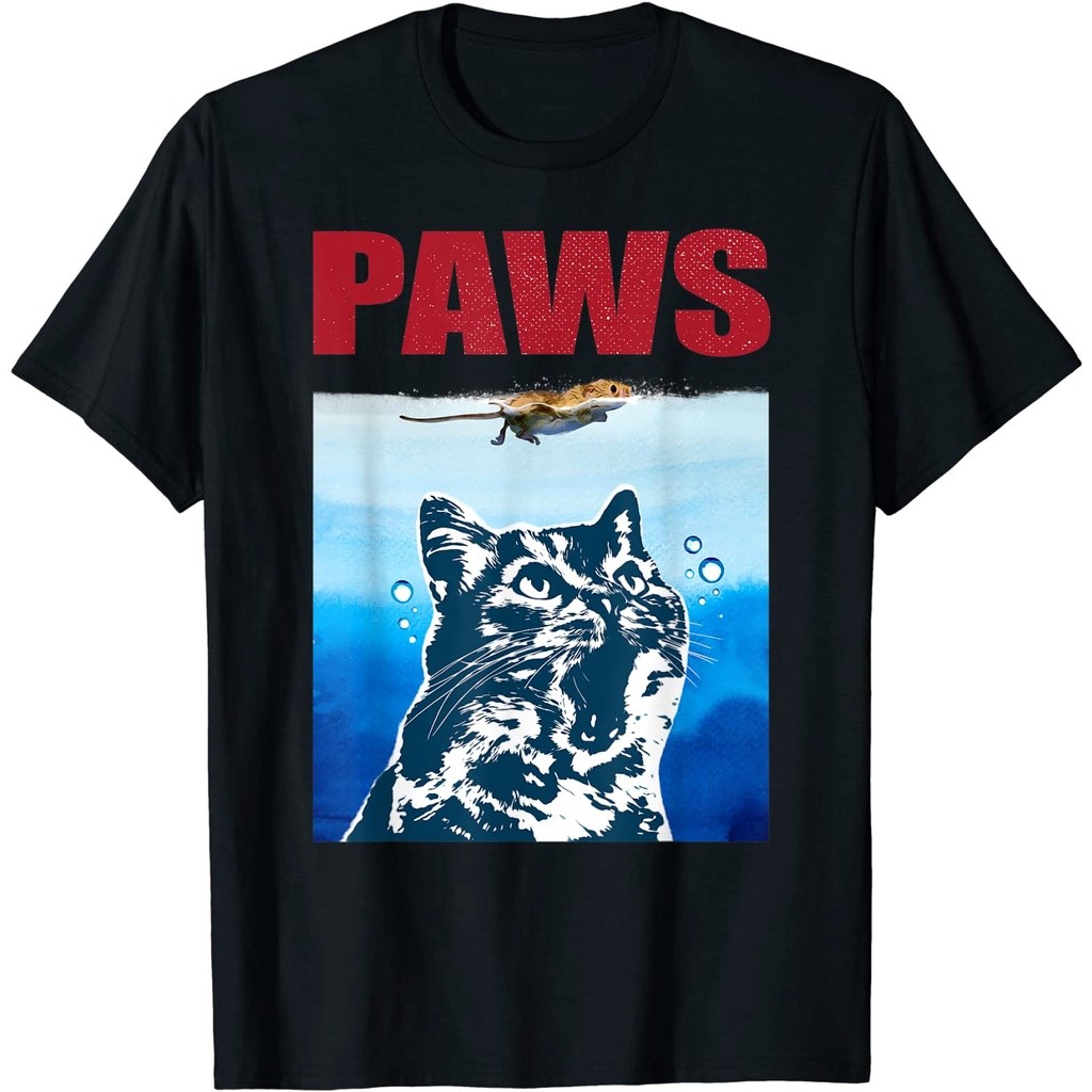 Áo thun Paws Hàm Mèo Vui Nhộn Mèo Con Kitty Người Yêu Mèo Paws Mèo Áo Thun Mèo