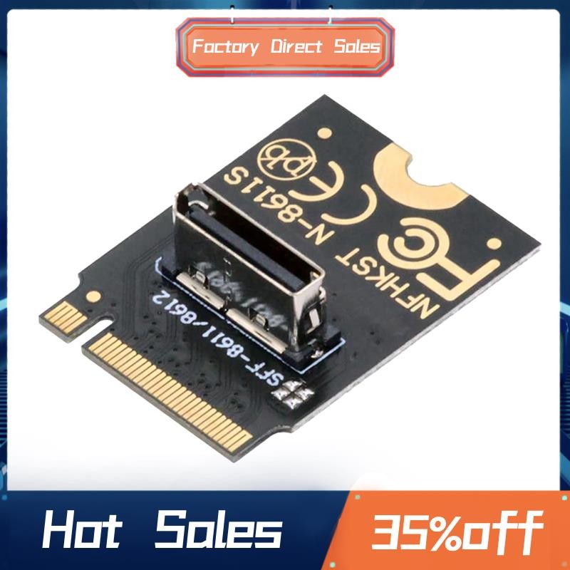 2230 NVME M.2 Nam Sang Oculink SFF-8612 SFF-8611 PCI-E4.0 67 Pin Nữ Dọc Host Adapter Cho NVME U.2 SS