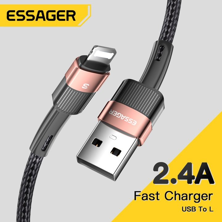 Dây cáp sạc nhanh Essager 0,5m / 1m / 2m / 3m cho iP Pro Max