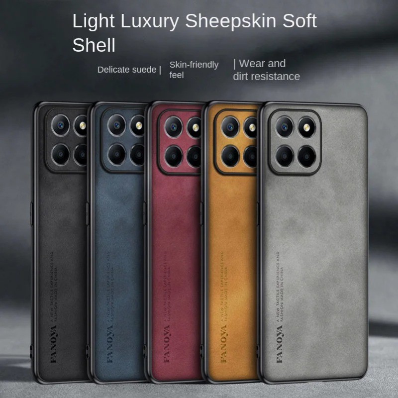 Dành Cho Honor X6C X6 C Vỏ Điện Thoại Da Trơn Cho Honor X6C X 6C X8C X9C Smart X7C Matte Silicon Chố